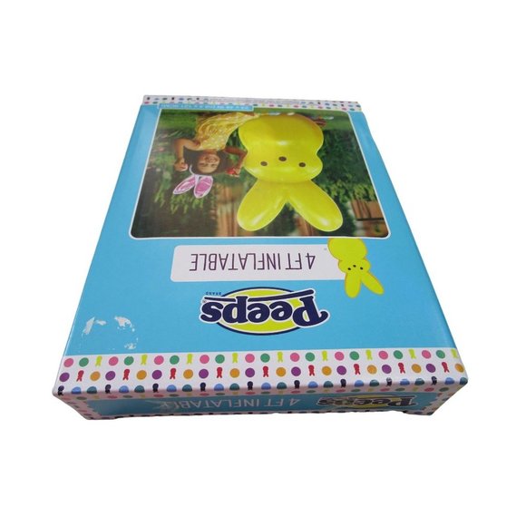 Yellow Easter Bunny Inflatable Classic Peep New 4ft Tall - Picture 8 of 13